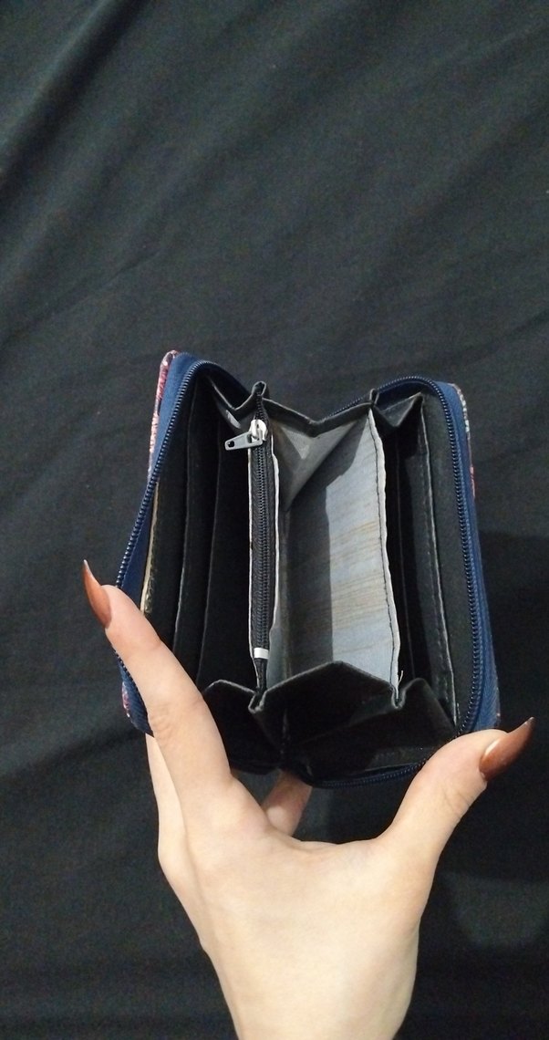 Bohem Desenli Fermuarlı Kadın Cüzdanı - Görsel 2