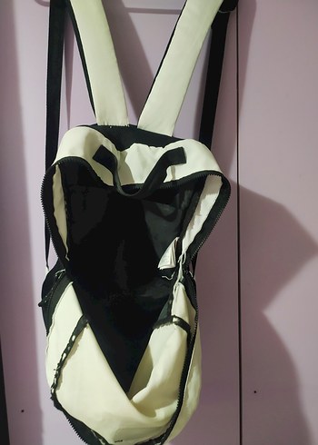 Beyaz Fermuarlı Kadın Sırt Çantası - Görsel 2