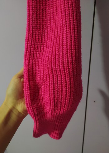 Pembe Triko Kadın Kazak - Görsel 4