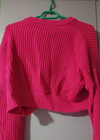 Pembe Triko Kadın Kazak - Görsel 5