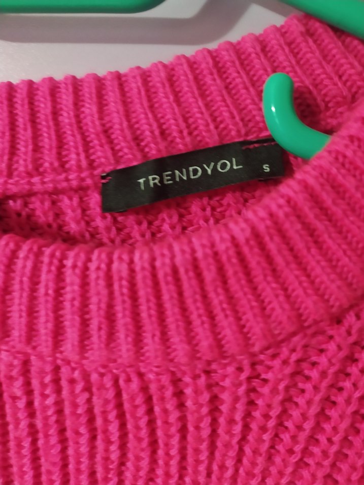Pembe Triko Kadın Kazak - Görsel 3