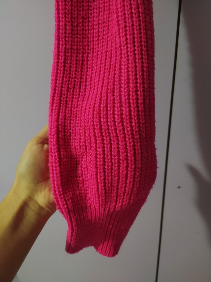 Pembe Triko Kadın Kazak - Görsel 4