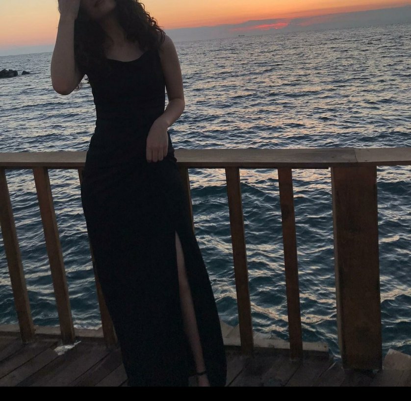 Siyah Drapeli Pırıltılı Uzun Kadın Elbise - Görsel 2