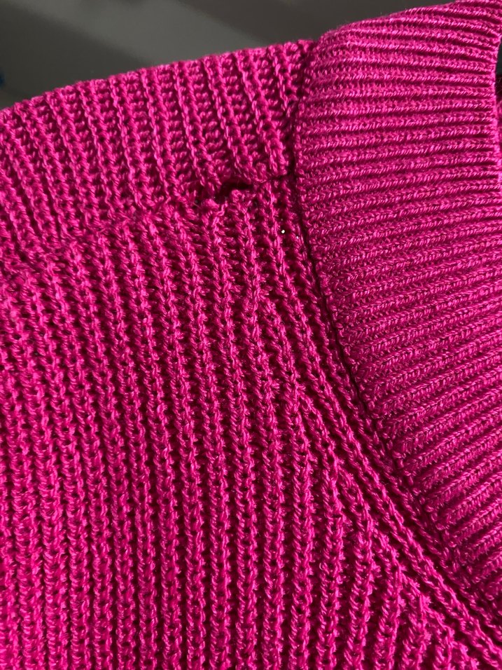 Lcw fuşya Örgü Salaş Kazak - Görsel 4