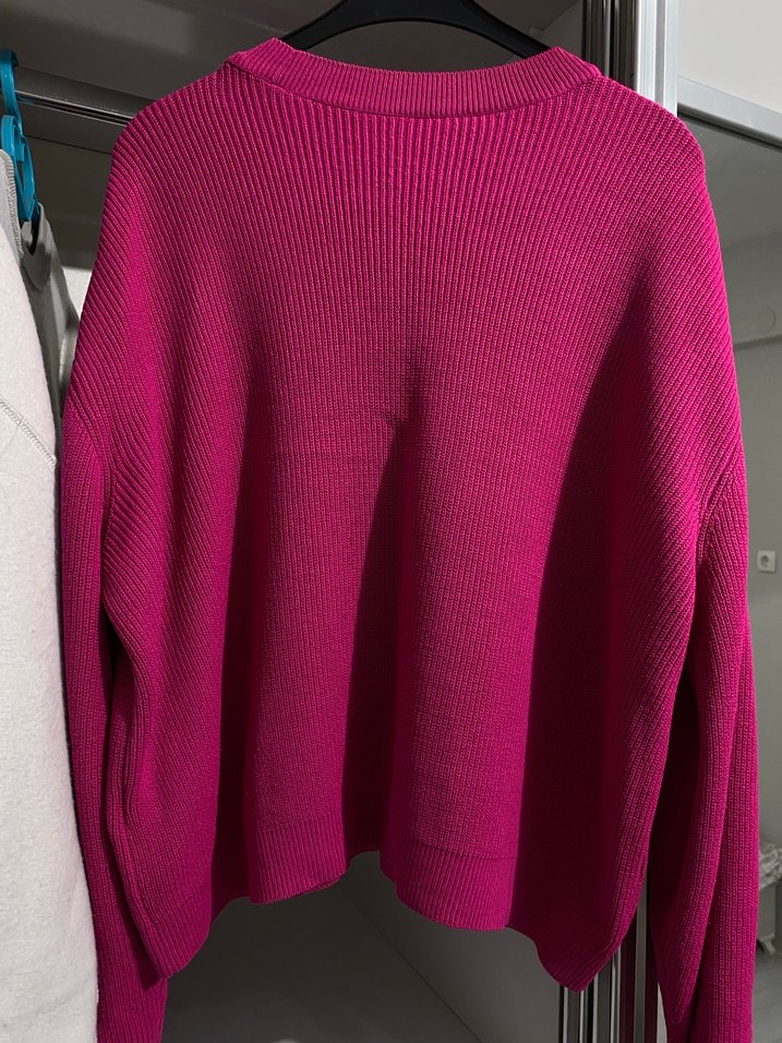 Lcw fuşya Örgü Salaş Kazak - Görsel 2