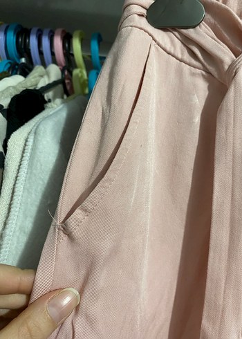 Lcw Pembe Midi Kadın Pantolon - Görsel 3