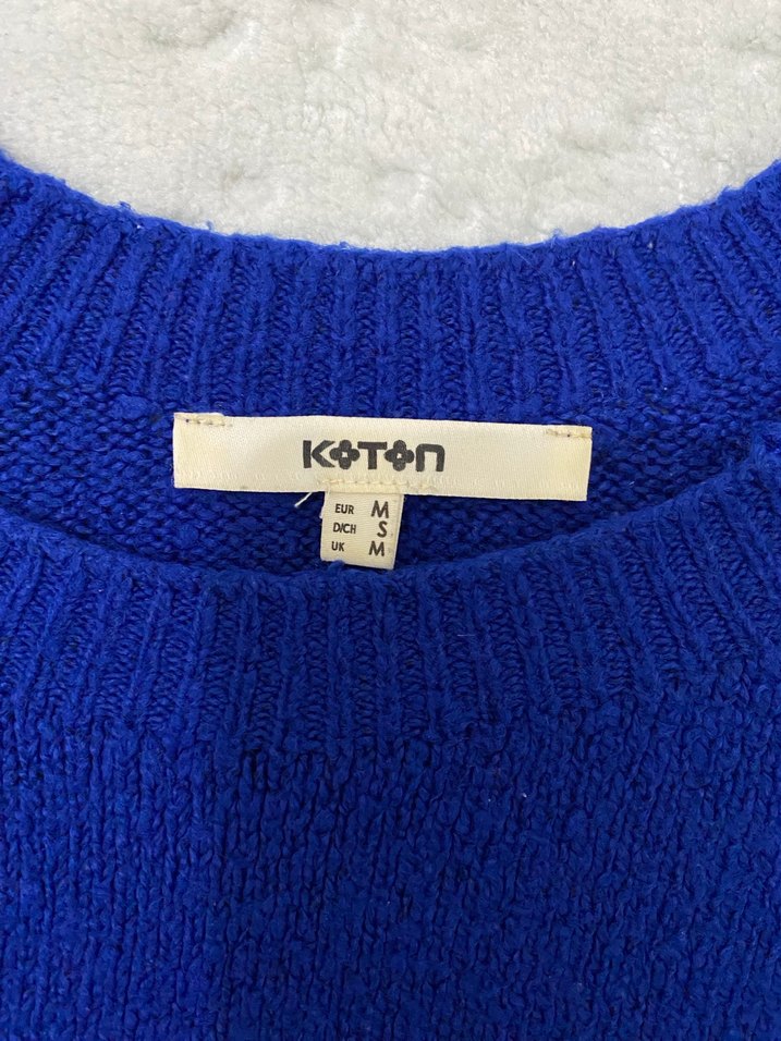 Koton Mavi Triko Kadın Kazak - Görsel 4