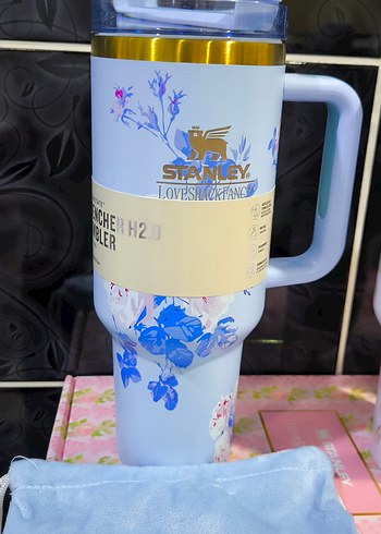 Stanley Mavi Çiçekli Termosu - Görsel 4