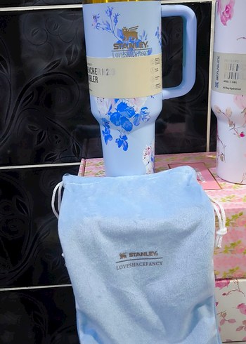 Stanley Mavi Çiçekli Termosu - Görsel 3
