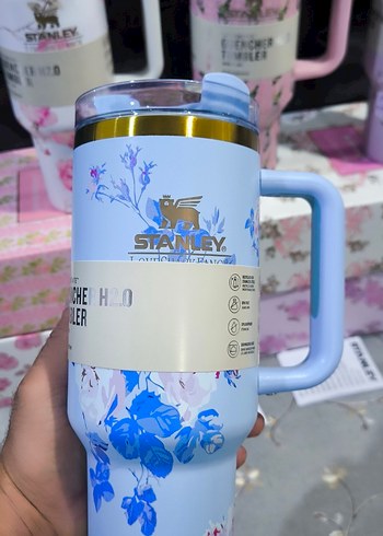 Stanley Mavi Çiçekli Termosu - Görsel 2