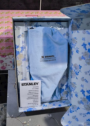 Stanley Mavi Çiçekli Termosu - Görsel 7