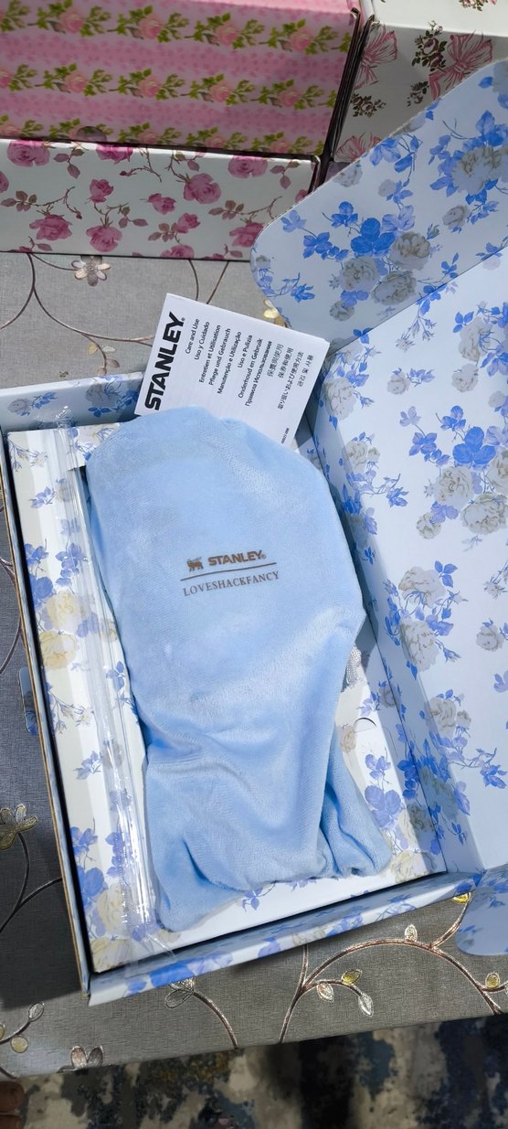 Stanley Mavi Çiçekli Termosu - Görsel 5