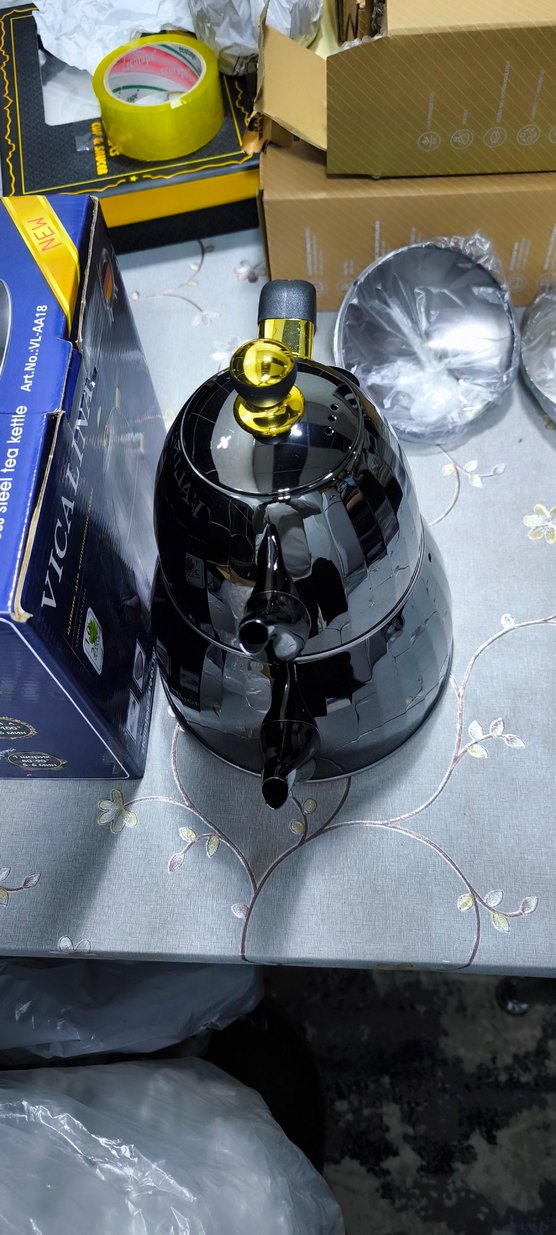 Vicalina Paslanmaz Çelik Çaydanlık Seti Siyah - Görsel 5