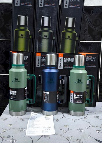 Stanley Klasik Haki Termos Şişe - Görsel 3