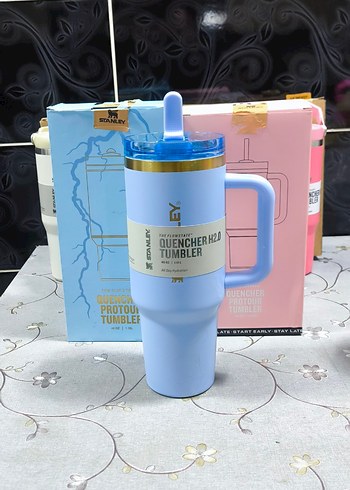 Stanley marka Pastel Renkli Büyük Kulplu Termos Bardak - Görsel 3