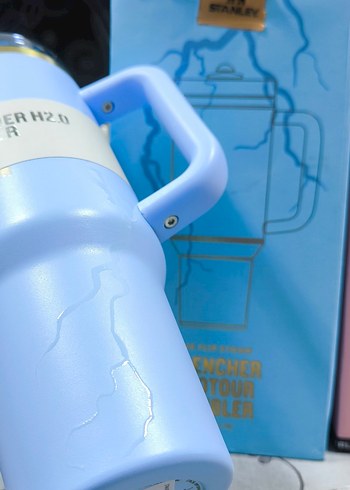 Stanley marka Pastel Renkli Büyük Kulplu Termos Bardak - Görsel 8