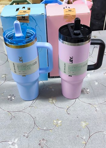 Stanley marka Pastel Renkli Büyük Kulplu Termos Bardak - Görsel 2