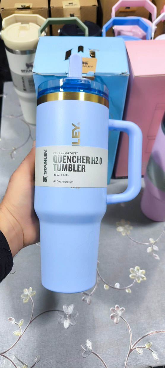 Stanley marka Pastel Renkli Büyük Kulplu Termos Bardak - Görsel 5