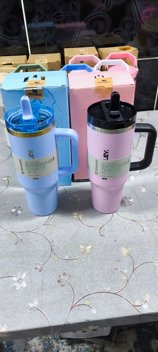 Stanley marka Pastel Renkli Büyük Kulplu Termos Bardak - Görsel 2