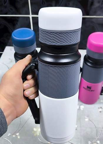 Renkli Stanley Çocuk Termos Şişesi - Pembe - Görsel 5