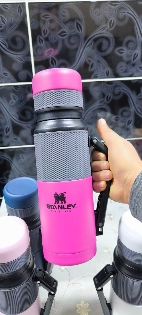 Renkli Stanley Çocuk Termos Şişesi - Pembe - Görsel 2