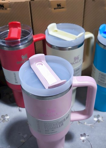Pembe Pastel Stanley Quencher Tumbler Bardak - Görsel 2