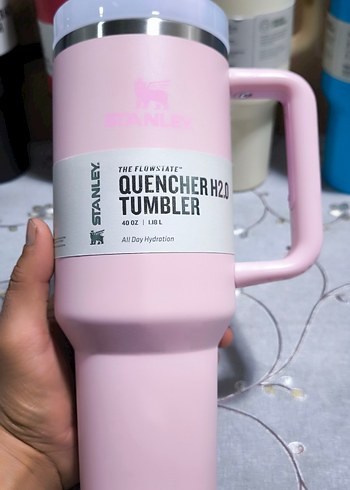 Pembe Pastel Stanley Quencher Tumbler Bardak - Görsel 3