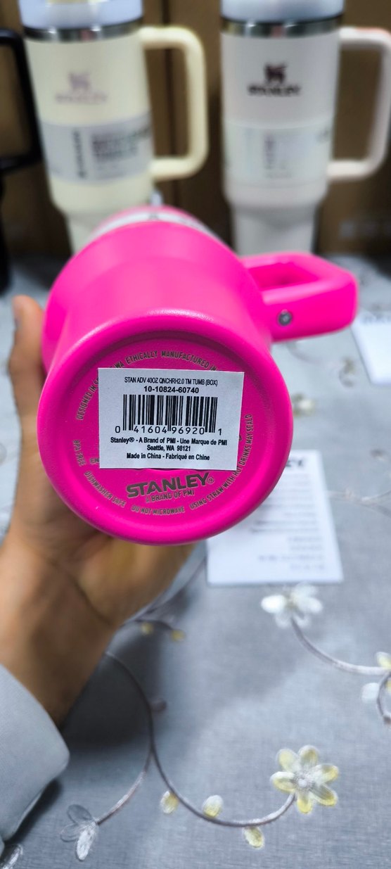 Renkli Pembe Stanley Quencher Termos Bardak - Görsel 4