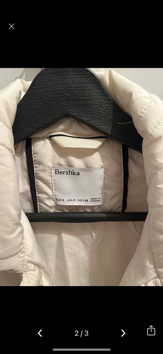 Düğmeli Beyaz Midi Street Wear Kadın Ceket - Görsel 3