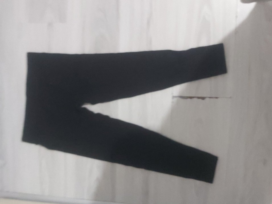 Siyah Elastik Midi Kadın Tayt - Görsel 5