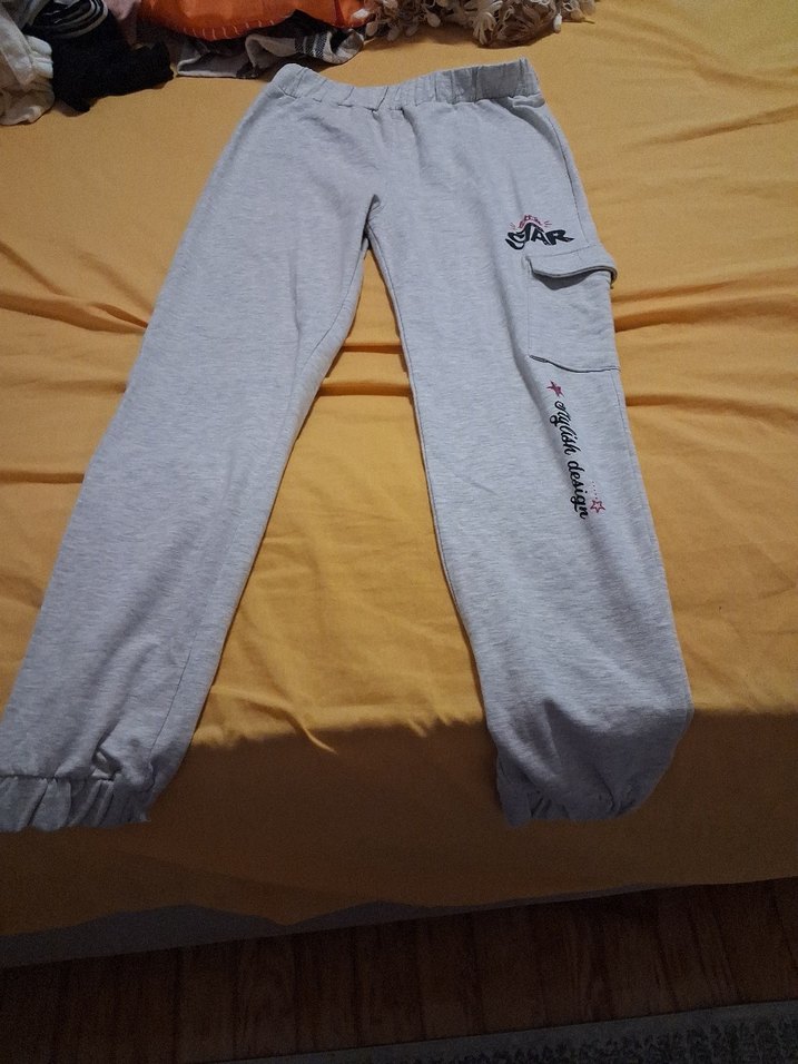 Gri Kadın Rahat Kesim Sweatpants - Görsel 2