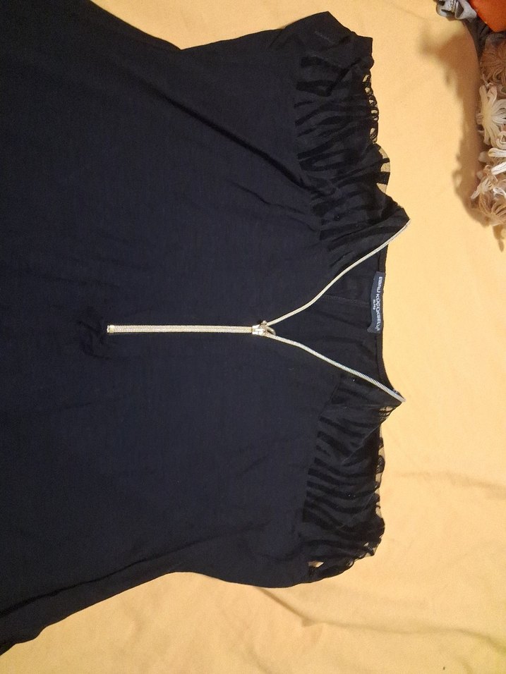 Siyah Rahat Kesim Hamile Tunik - Görsel 2