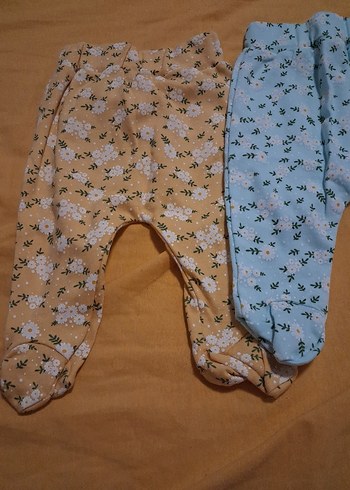 Çocuklar için Fırfırlı Bağlama Desenli Pantolon - Görsel 2