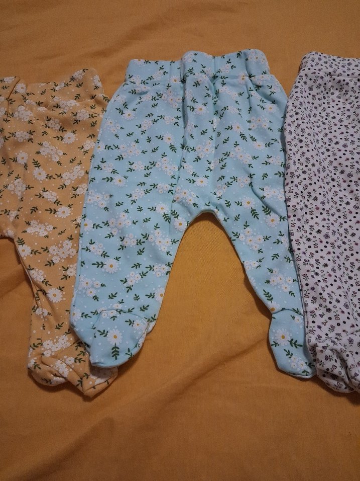 Çocuklar için Fırfırlı Bağlama Desenli Pantolon - Görsel 3