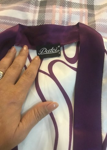 Bohem Midi Beyaz Kuşaklı Kimono - Görsel 3