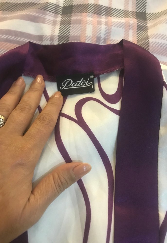 Bohem Midi Beyaz Kuşaklı Kimono - Görsel 3