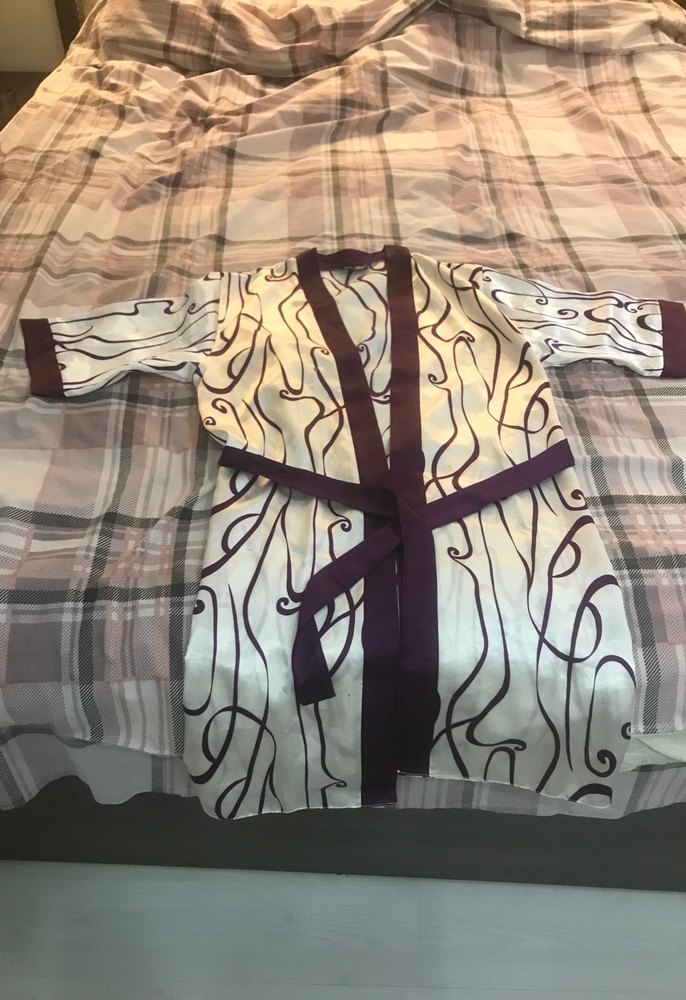 Bohem Midi Beyaz Kuşaklı Kimono - Görsel 4