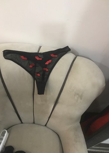 Siyah Transparan Kadın Tanga - Görsel 2