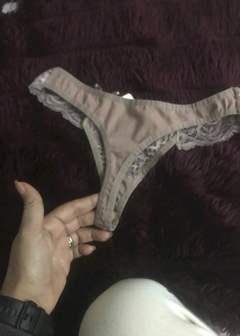 Dantel Detaylı Kahverengi Bohem Külot - Görsel 2