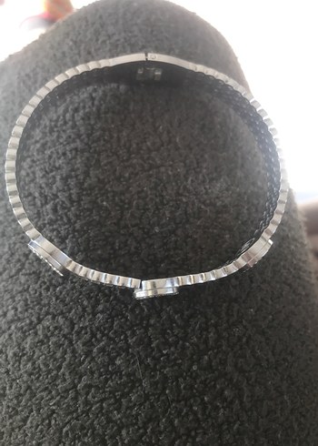 Gri Yılan Desenli Tokalı Kadın Bileklik - Görsel 3