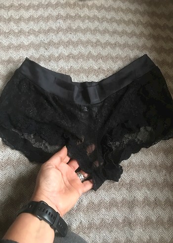 Dantel Detaylı Siyah Gotik Tül çamaşır - Görsel 2