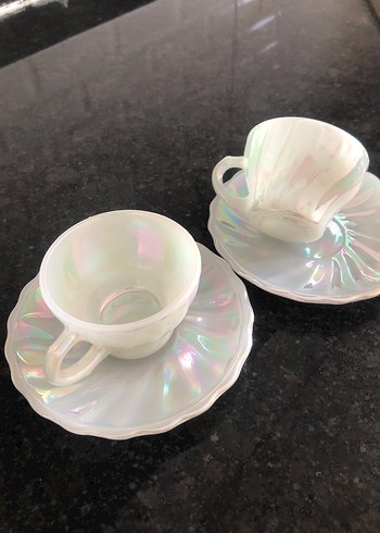 İnci Parlak Beyaz 2'li Fincan - Görsel 2