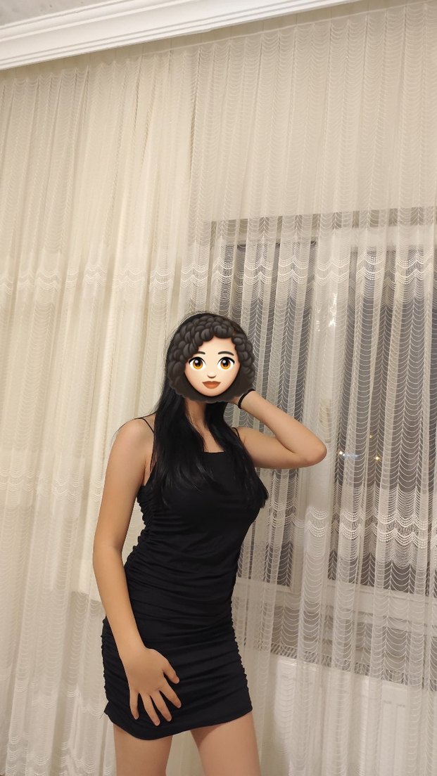 askılı drapeli siyah elbise - Görsel 2