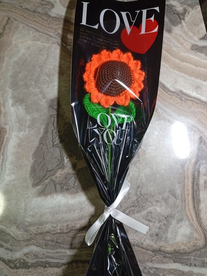 örgü hediyelik çiçek - Görsel 2