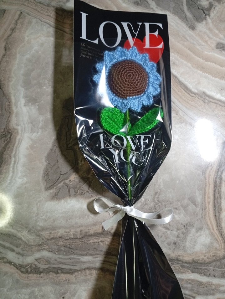 Bohem Tarzda El Örgüsü Çiçekli Dekoratif Hediye - Görsel 2