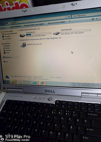 Ekranlı DVD player fiyatına büyük ekranlı DELL laptop - Görsel 4