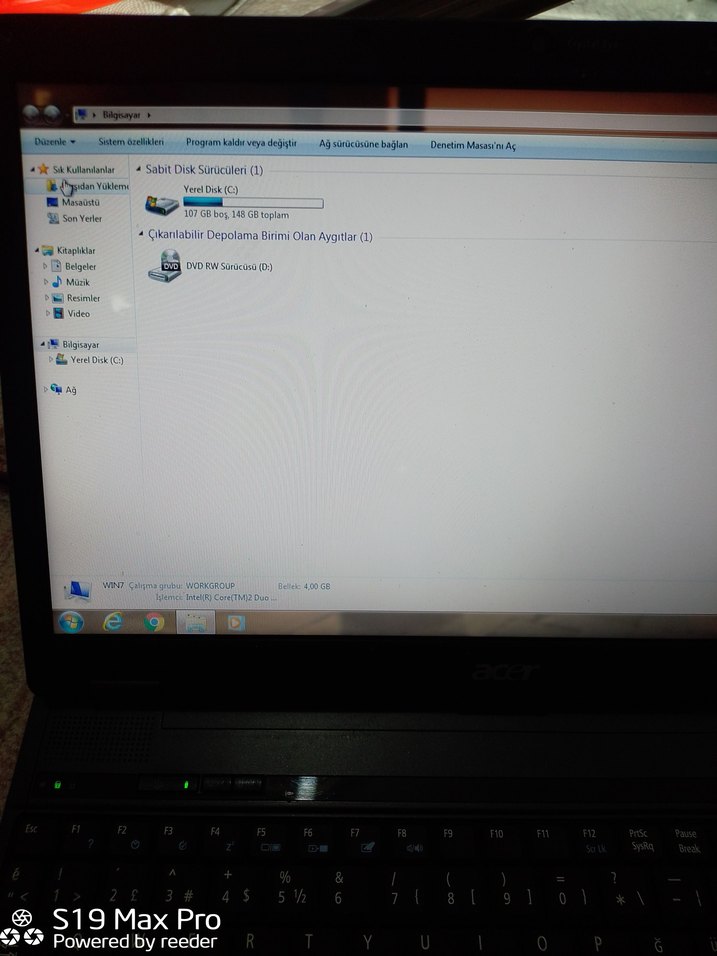 Acer Dizüstü Bilgisayar çift çekirdekli 4 GB RAM 160 GB HDD - Görsel 5