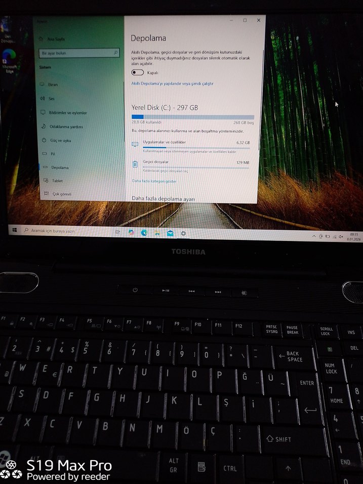 Toshiba Dizüstü Bilgisayar çift çekirdekli 4 GB RAM 320 gb HDD - Görsel 3