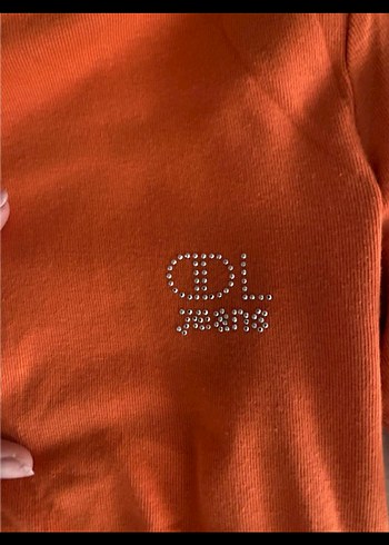 Turuncu Balıkçı Yaka Uzun Kollu Triko Kazak - Görsel 2