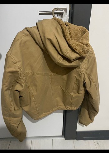 PB Düğmeli Bej Kadın Midi Ceket - Görsel 4